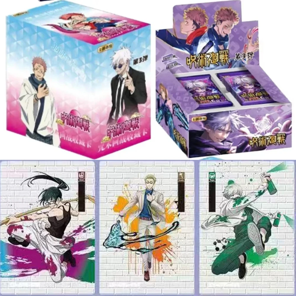 Jujutsu Kaisen Card Gojo Satoru Fushiguro Megumi Itadori Yuji Warlock Аниме Коллекция персонажей Карточные игры