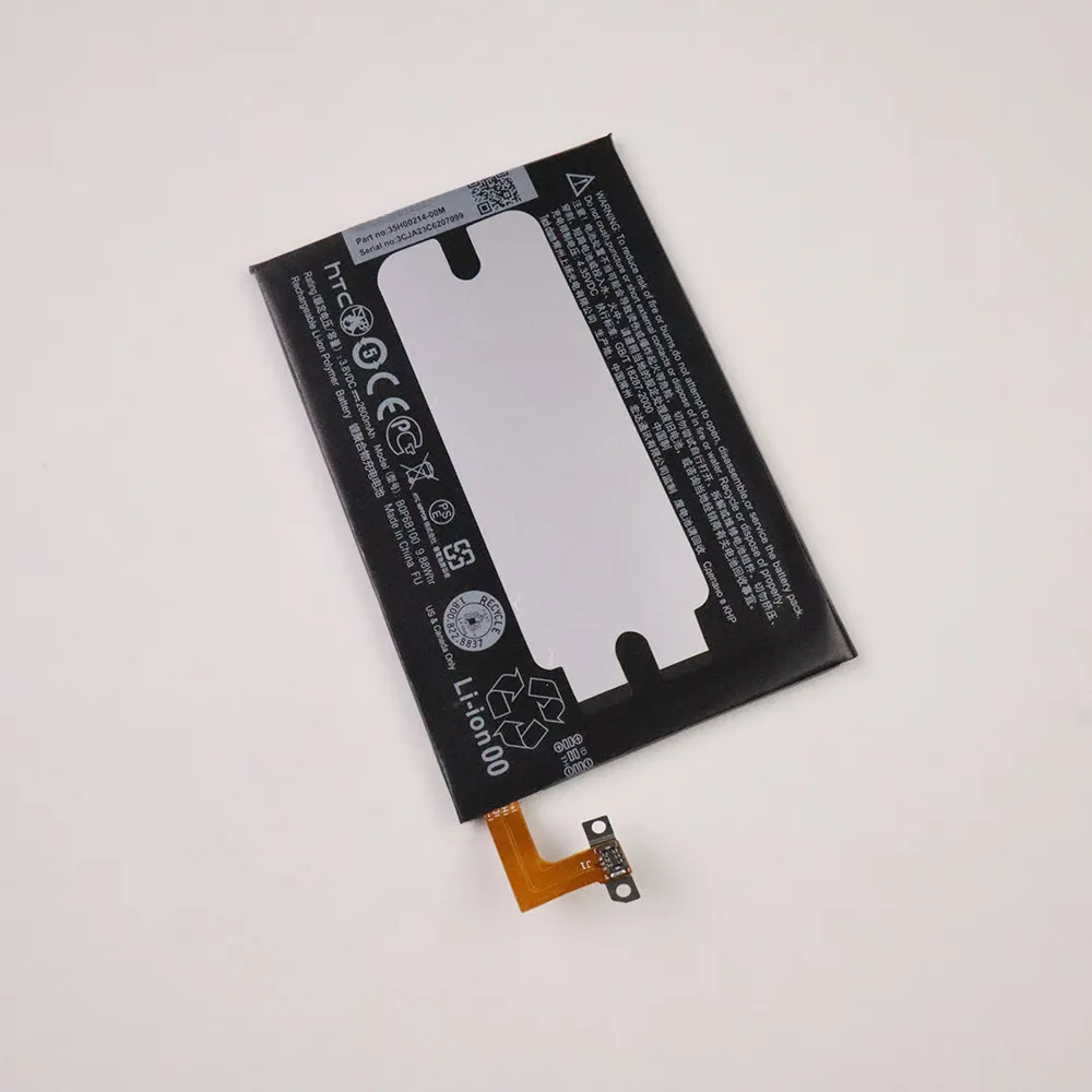 Новая оригинальная батарея New 2600mAh BOP6B100 на 100% для телефона HTC One 2 M8 E8 M8x X One2 W8 M8SD M8T M8W M8D M8SW M8ST.