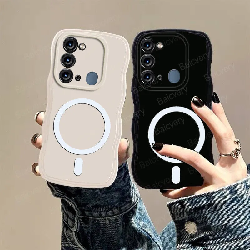 Флейта для itel VISION 3 / P38 S17 с волнистыми краями однотонная мягкая обложка поддержка