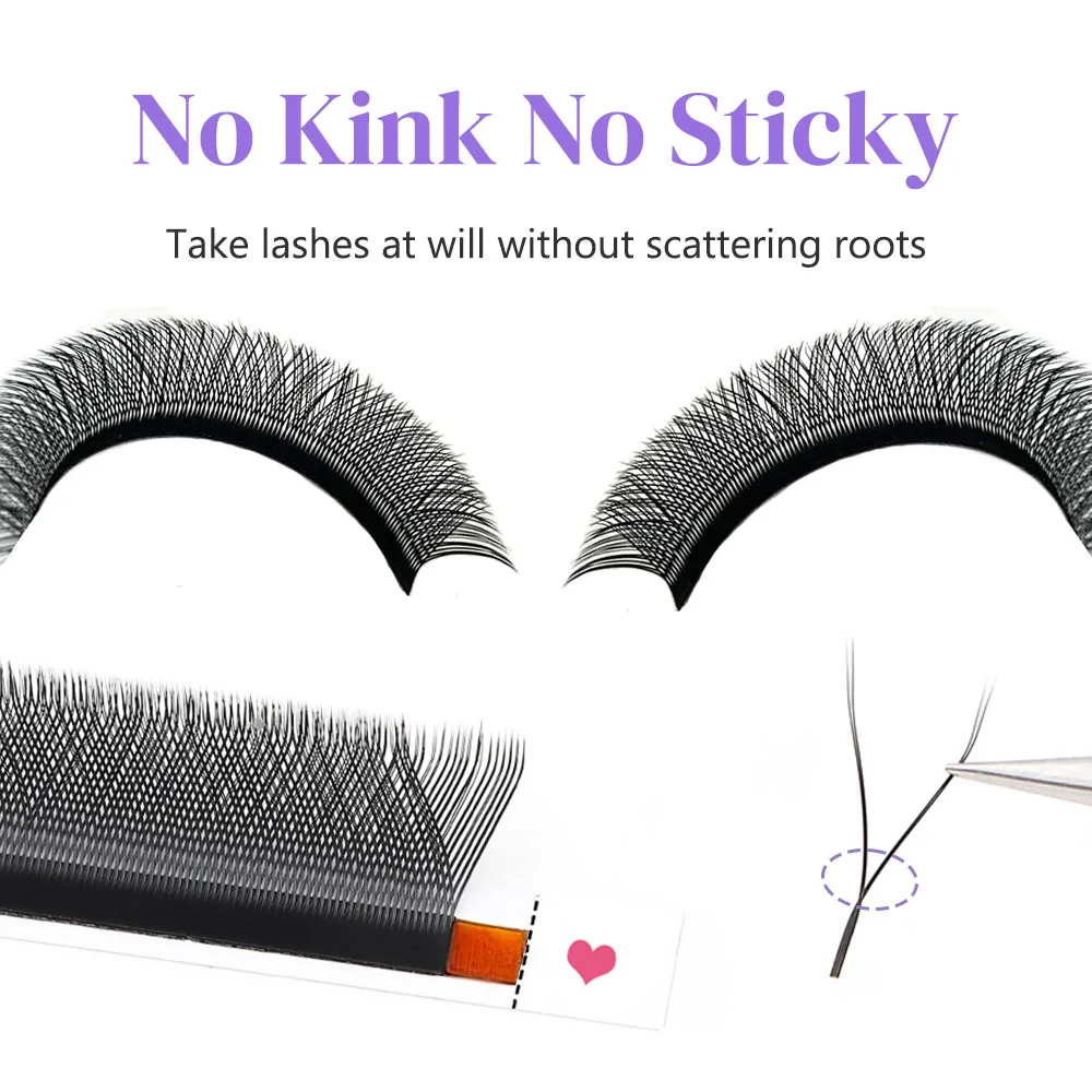 Ресницы JYJLASHES YY формы для наращивания ресниц с двойными наконечниками ручной