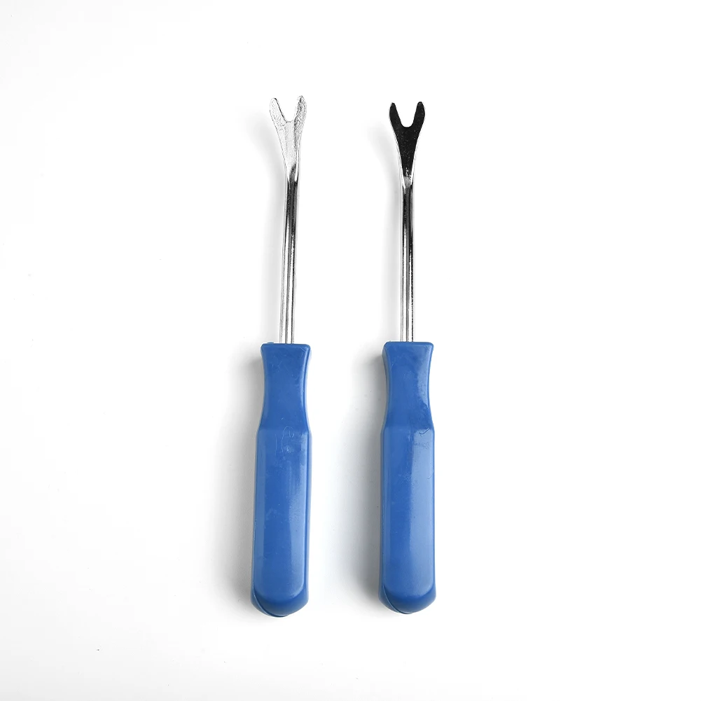 

2x Blue Car Door Trim Panel Fastener Nail Puller Removal Open Pry Tool Clip Plier 8.07 Inch Quickly Remove High Quality