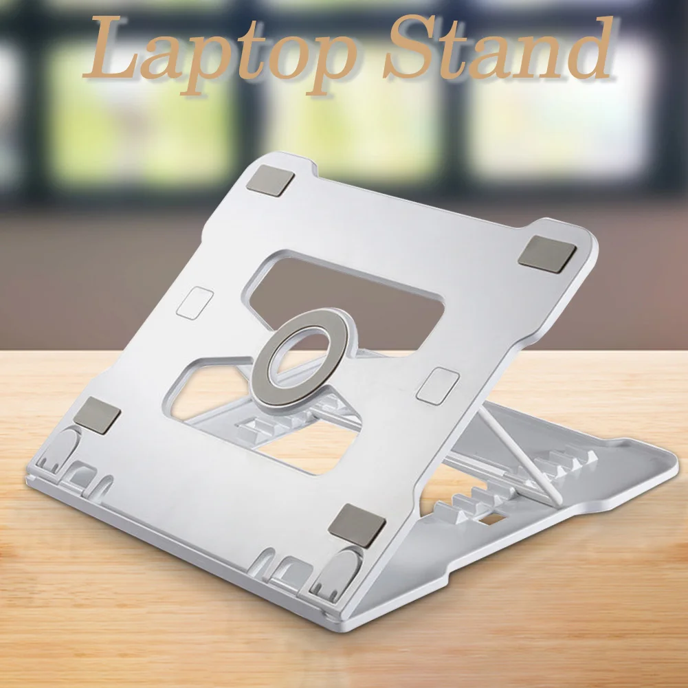 

Office For Desk Universal Home Adjustable Height Laptop Stand Travel 11-14inch Business Trip Study Room Foldable Portable