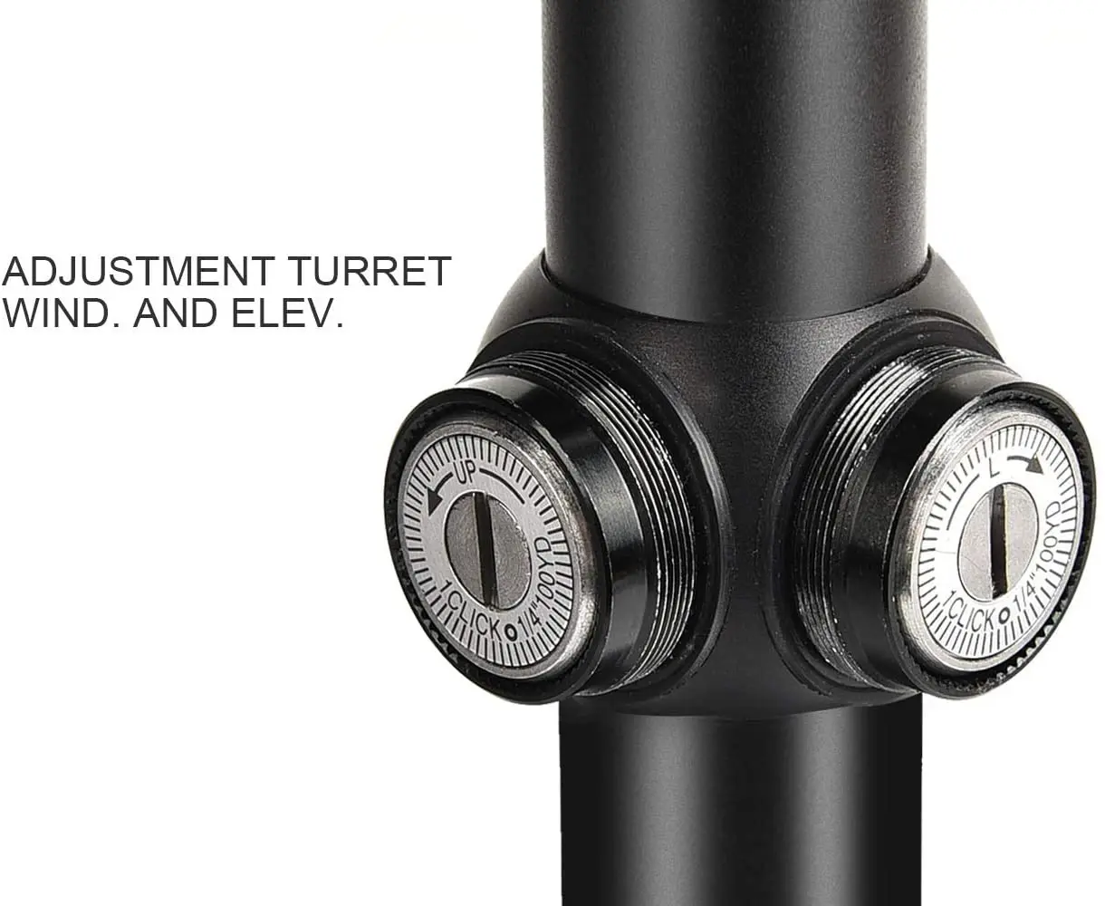 Tctic 3-9x40 Оптический прицел для винтовки R4 с сеткой и креплением Пикатинни 20 мм