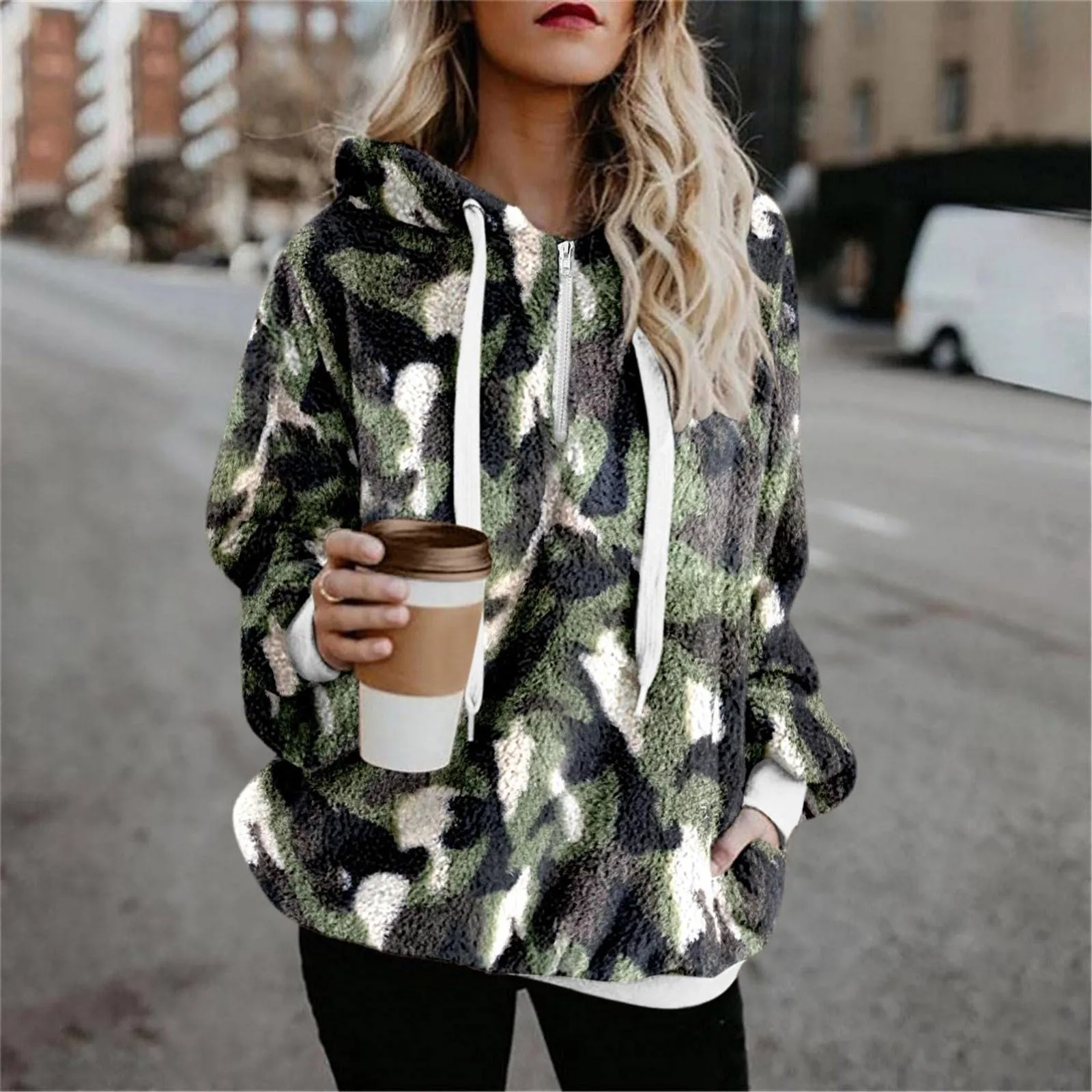 

Winter hoodie Women's sweatshirt hoodie pullover coat