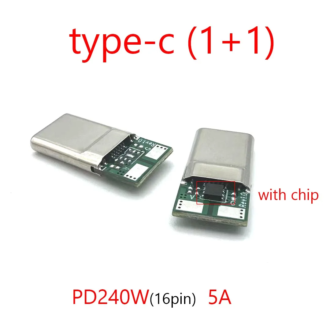 

Штекер TYPE-C PD 240 Вт, 5 А, 20 В, разъем для быстрой зарядки, 16P, USB с сварочной печатной платой, интерфейс линии передачи данных, аксессуары для кабеля для передачи данных «сделай сам»