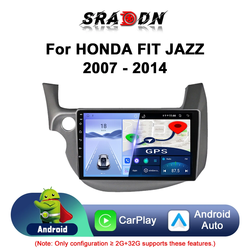 Для Honda Fit Jazz 2007 2008 2009 2010 2011 2012 2013 2014 Автомобильный радиоприемник Android