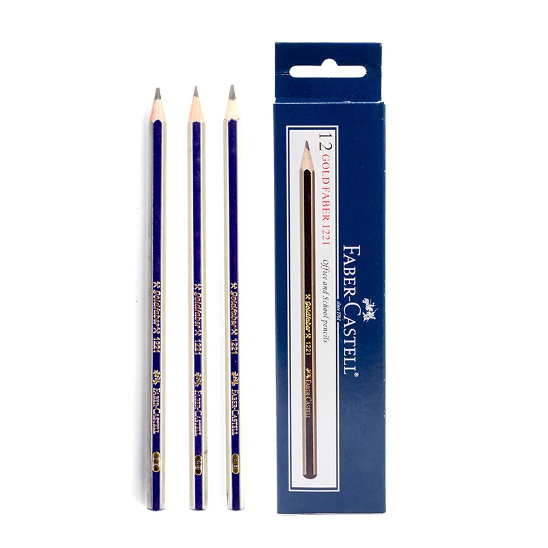 Набор деревянных карандашей Faber Castell 10 шт. H HB 2H 3H 4H 5H B 3B 4B 5B 6B 7B 8B карандаши для