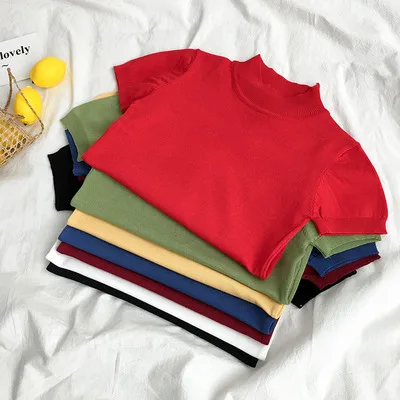 

Women Short Sleeve O Neck Loose Tshirt 2021 WomenShirt Cotton