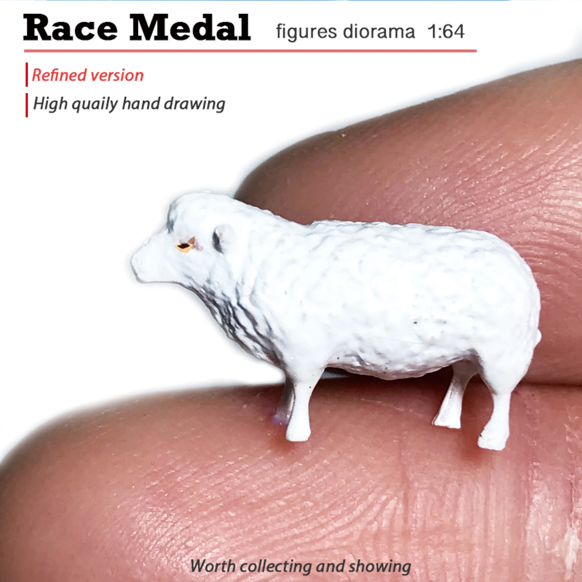 Модель Куклы Rm1:64 1/87 пастушья травяная овца на лугу миниатюрная сцена игрушка