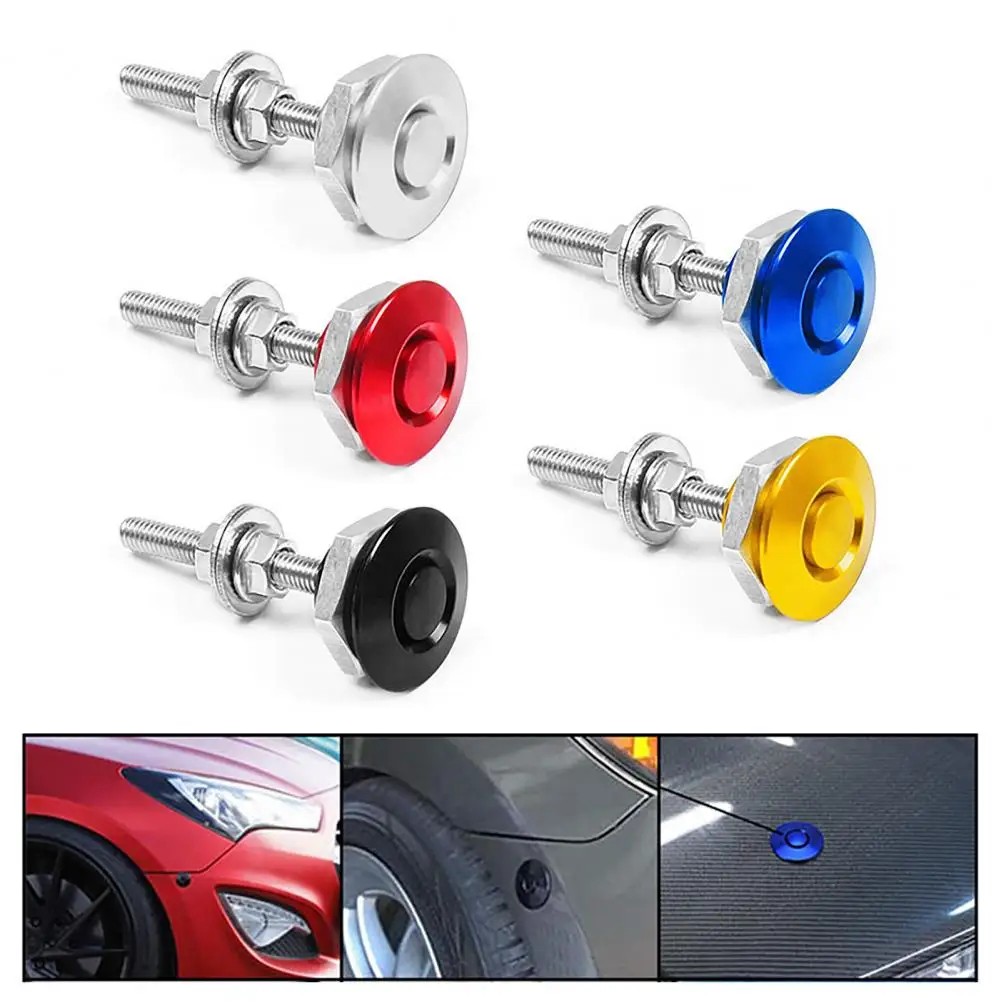 

Кнопка компактная заготовка для капота легкая в установке однотонная универсальная кнопка для капота двигателя для автомобиля