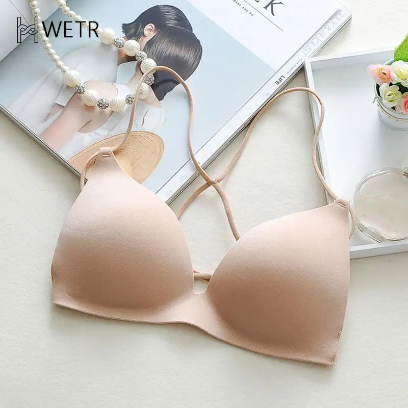 

Women's Bras Seamless Underwear Bra Push Up Bralette Wire Free Strap Brassiere