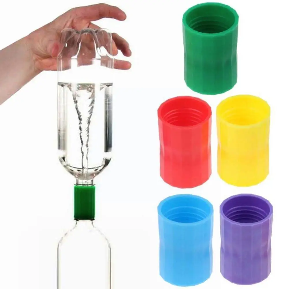 

2pcs Vortex Bottle Connector Tornado Vortex Bottle Tube Tornado Maker Cyclone Experiment Science Sensory Magic Toy Tornado Cup