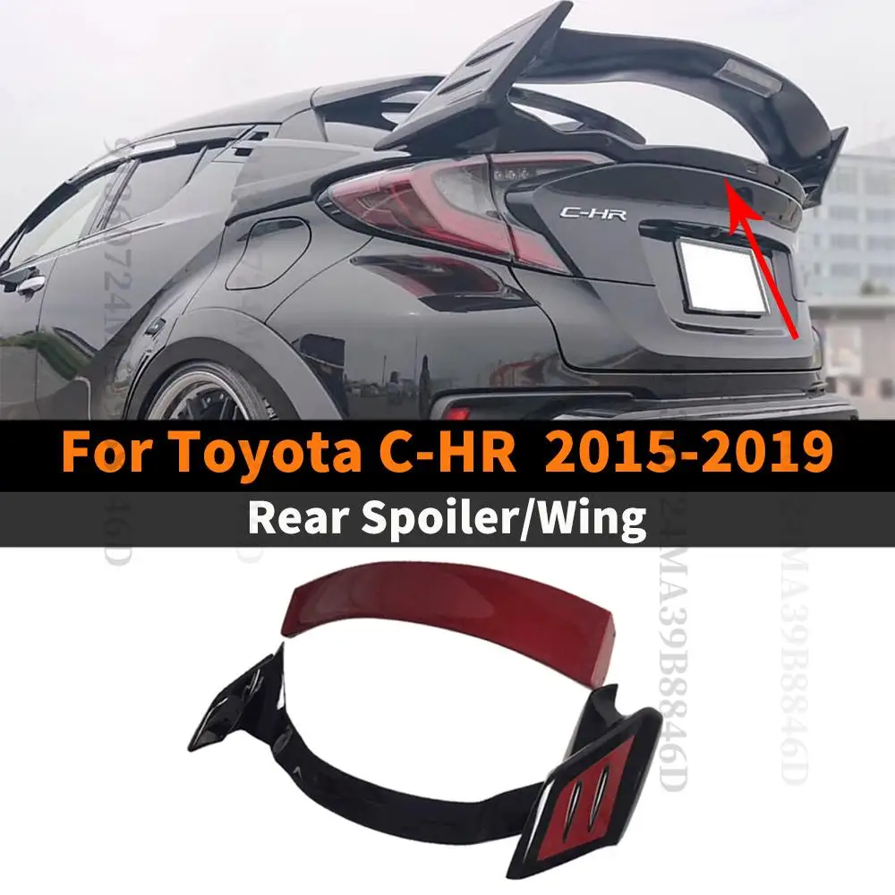 

Sport Body Kit Rear Trunk Spoiler Wing Modified Styling Tail Boot Lip For Toyota C-HR CHR 2015-2019 Tuning Splitter Diffuser