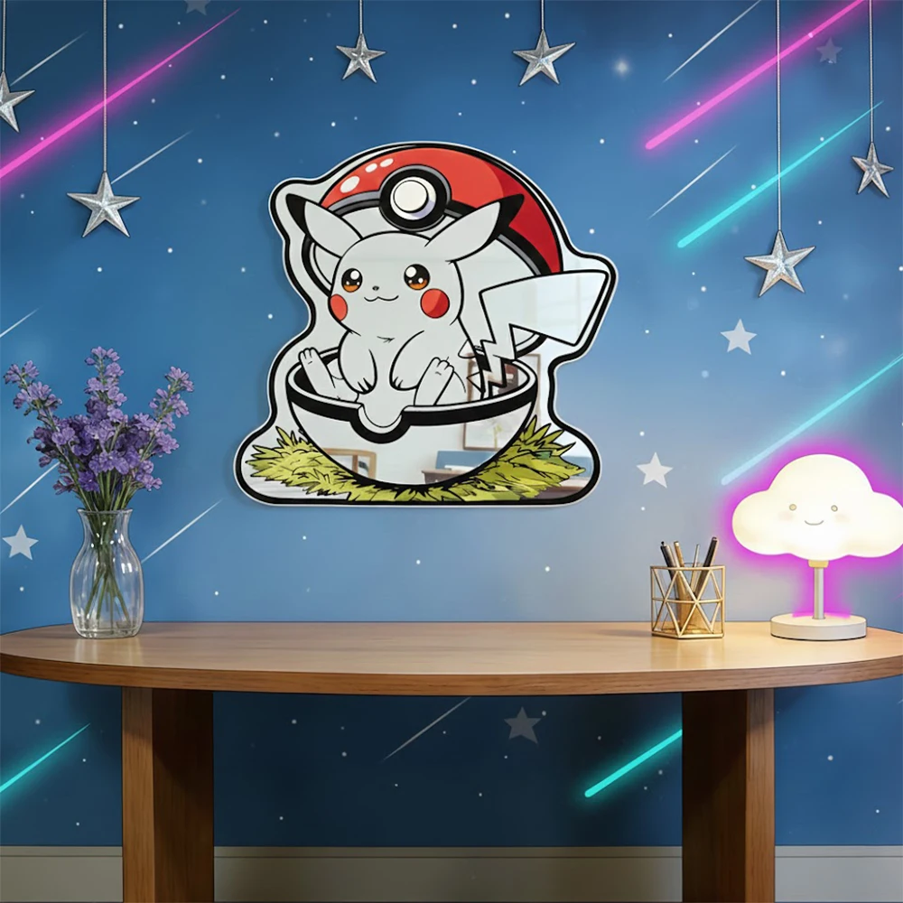 Фото Dragon Ball Z\Pokemon\One Piece Аниме Зеркало Генгар/Пикачу Зеркало превращается в гостиную сцену манги №2
