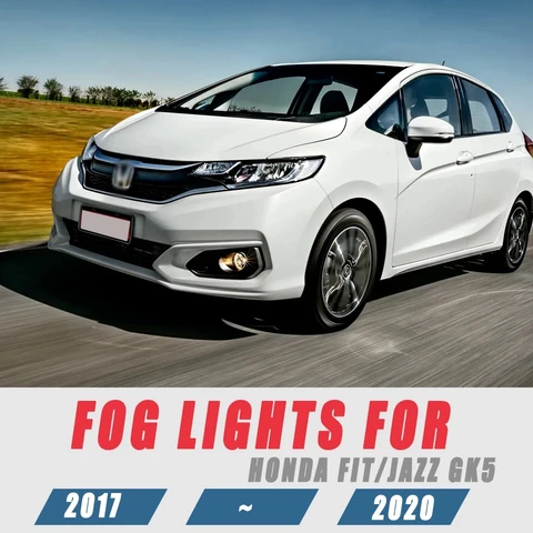 Для Honda FIT JAZZ 2017 2018 2019 2020 передние противотуманные светильник s автостайлинг точесветильник фары Противотуманные фары с переключателем-1 пара