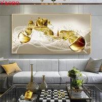Diamond Painting Abstract Art Paintings Wine Glass And Boat Full Diamond Mosaic Cross Stitch Embroidery Kits Rhinestone Pictures