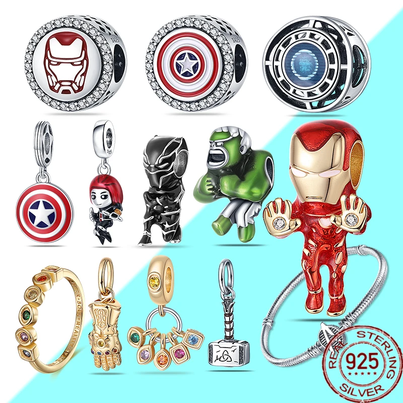 2022-disney-marvel-charm-diy-925-sterling-silver-bead-pendant-avengers-fits-pandora-bracelet-925-silver-charm-women-jewelry