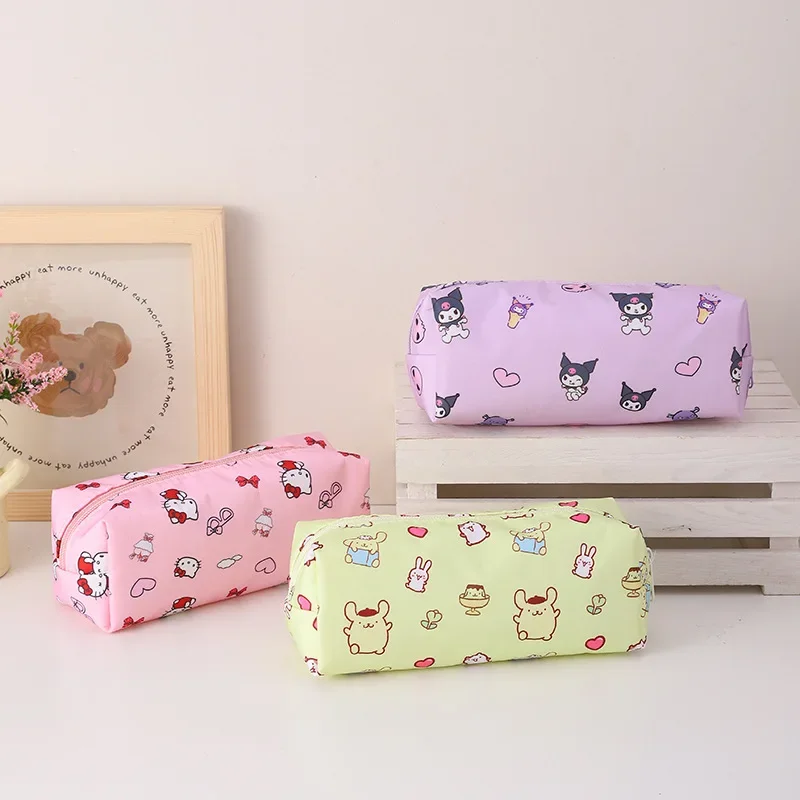 Sanrio Hello Kitty пенал милый мультфильм Cinnamoroll Kuromi новые модели большая емкость Kawaii
