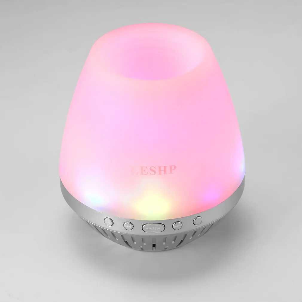 Lanterna sem Fio Leshp Bluetooth-alto-falantes Compatíveis Portátil Desktop Mini Alto-falante Suporte tf Cartão Usb fm 1000 Mah Quente Led