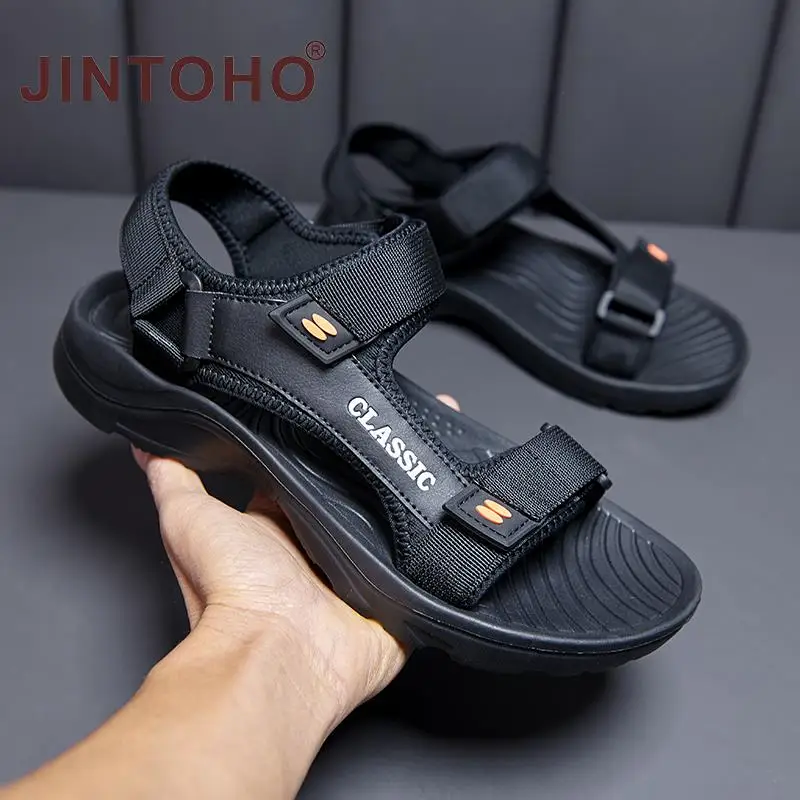 Men Sandals Summer Leisure Beach Holiday Shoes 2021 New Outdoor Male Retro Comfortable Casual Sneakers |