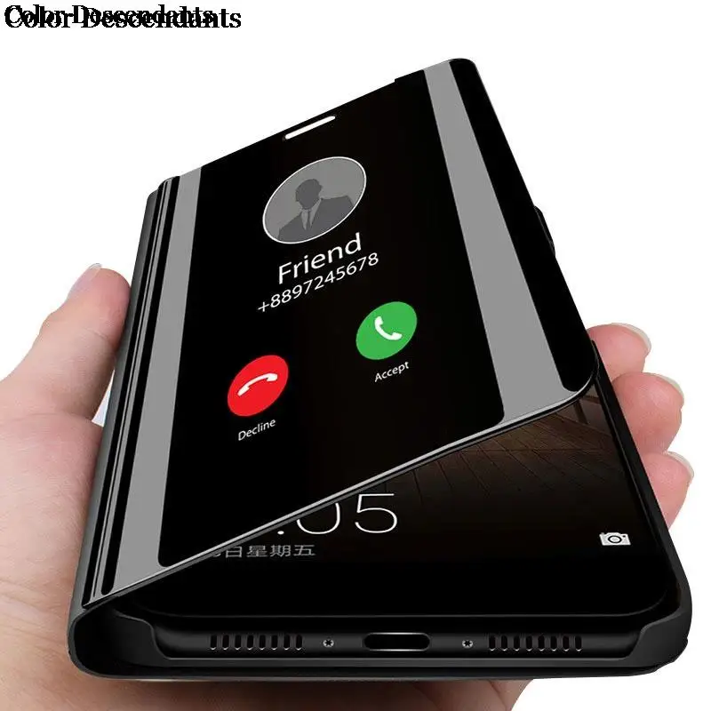 Умный зеркальный чехол для Huawei Mate 10 Lite 5,9 дюйма, чехол с магнитной застежкой, кожаный чехол для телефона, чехлы для Mate10Lite, Mate10, молодежная зеркальная Обложка