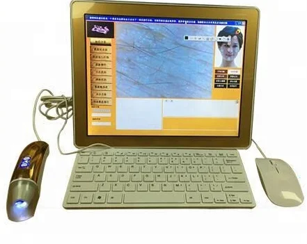 

Digital Smart Portable Skin Analyzer Facial Analysis Machine With Keypad Computer Mouse