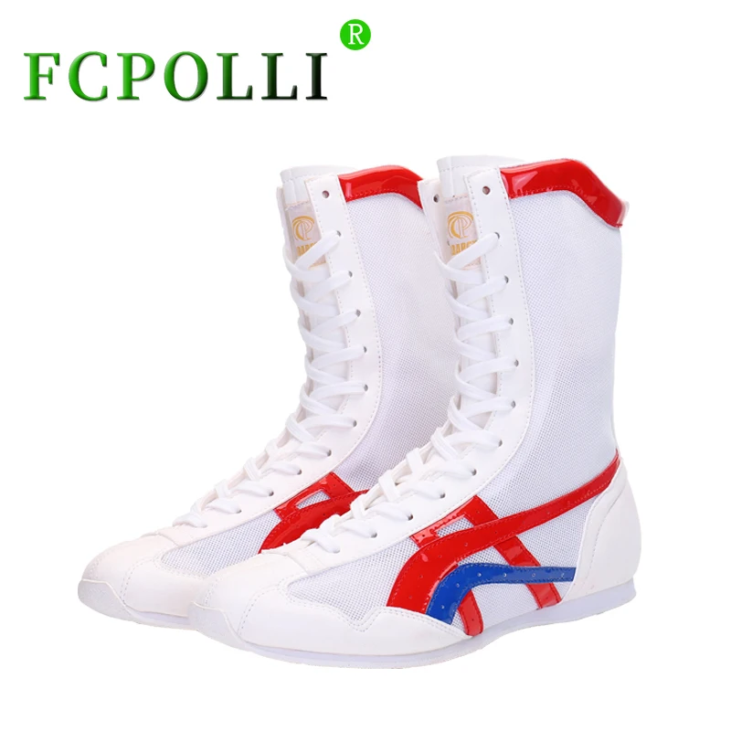 

New Arrival Men And Women Wrestling Shoes Designer Youth Legacy Lifter Cross Trainer High Top Boxing Shoes Lacing Boy Sanda Shoe