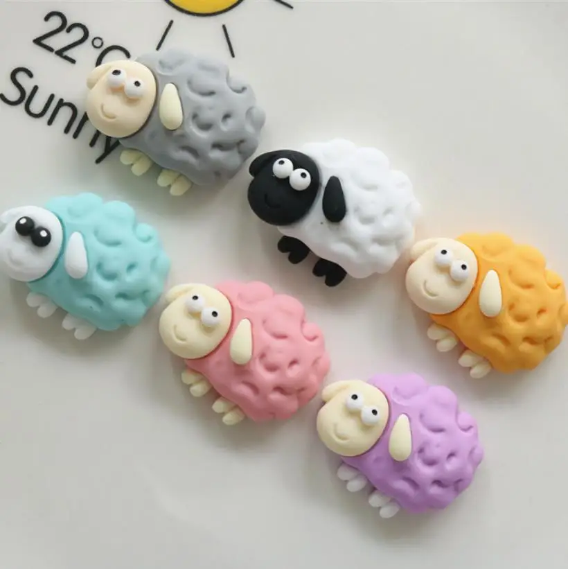 Кавайные украшения из смолы, овцы, 100 шт. волки и овцы ход свиньей