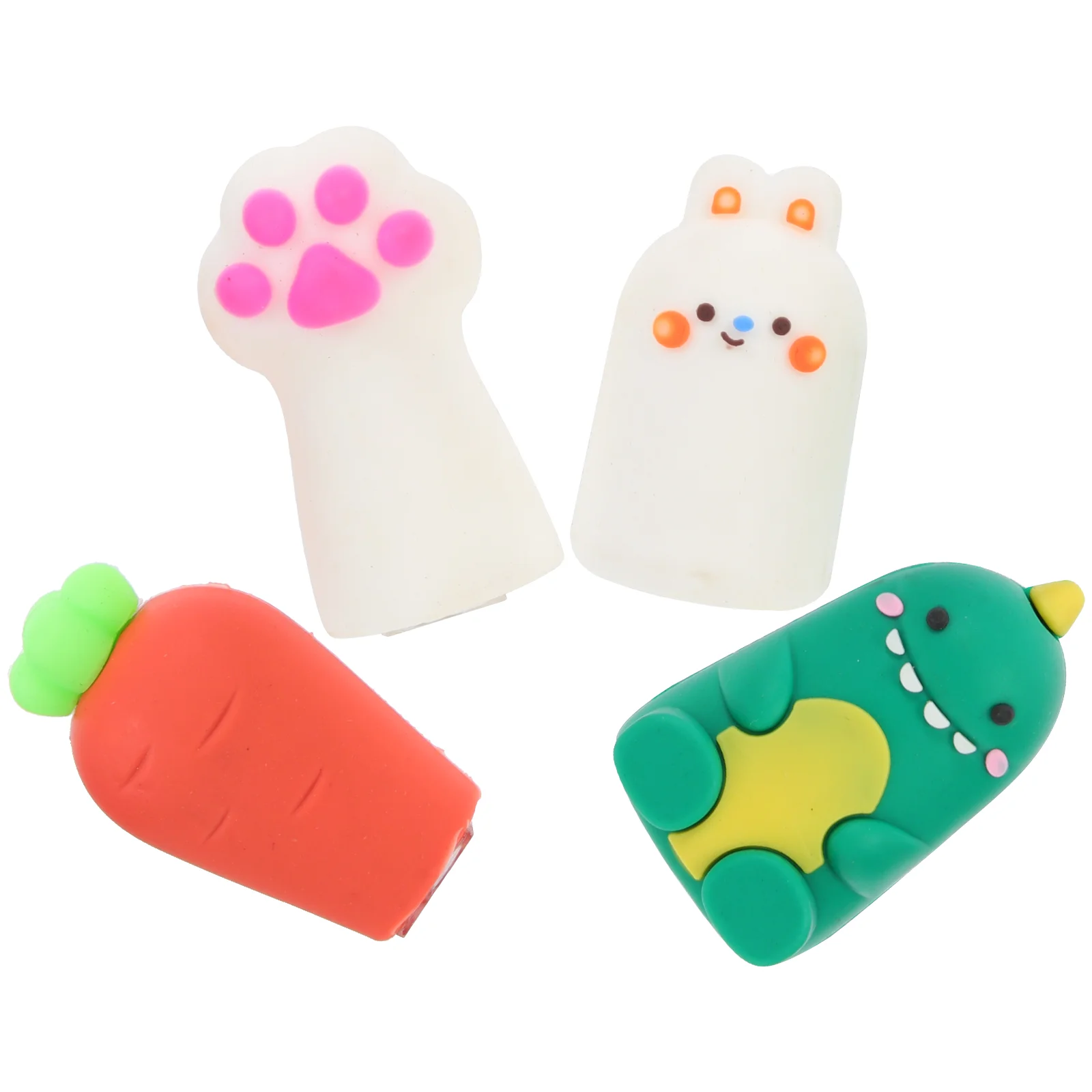 

Sharpenerkidssharpeners Cartoon Manual Studentsupplies Stationery Hole Carrot Single Animal School Shape Penlovely Tiny Drawing