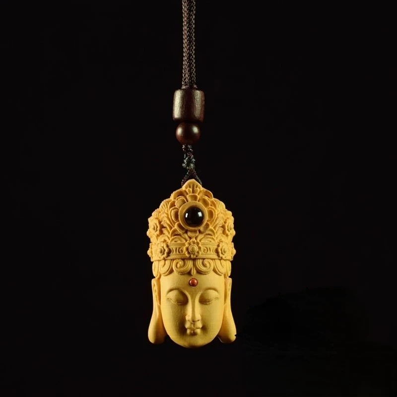 

Высококачественная резная скульптура из бокса и древесины ципариса Avalokitesvara Amass Fortunes, современное искусство, аксессуары для дома, декор для стола