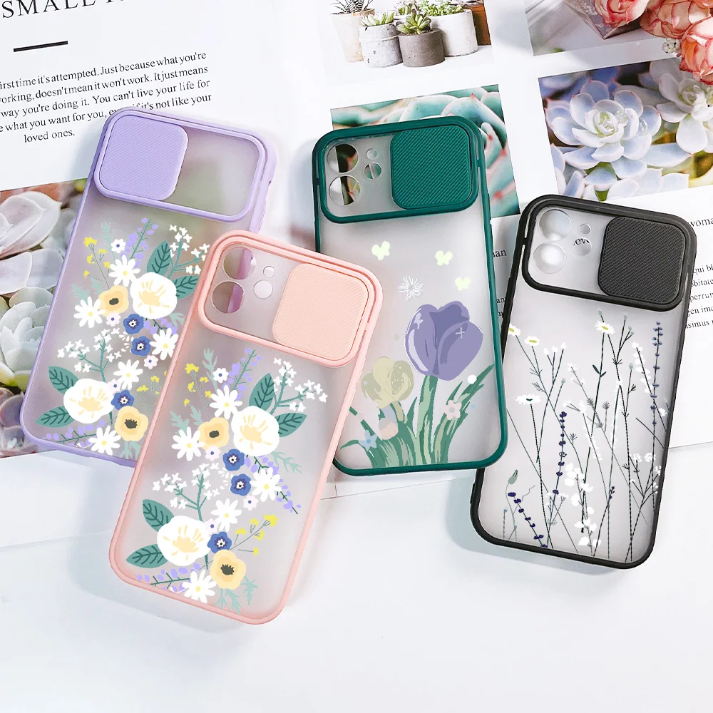 

Case for iPhone 13 Pro Max Case iphone 11 Pro 12 XS X XR 7 8 6 6S Plus Funda 12 Mini Lens Push Window Protection Painted Cover