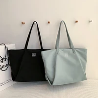 soft nylon bag large capacity women shopping bag casual literary zipper ladies shoulder tote bags fashion zipper women handbags