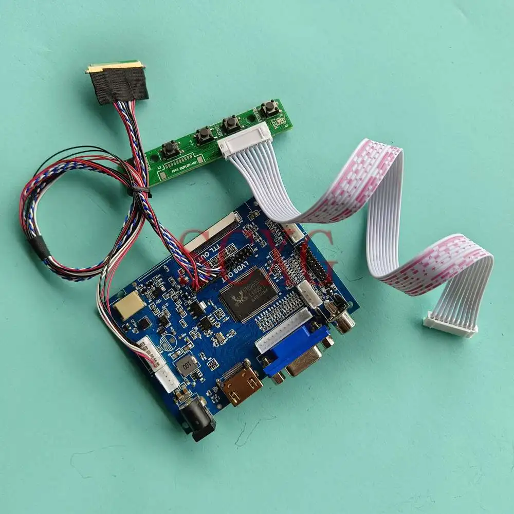 

Совместимый с ноутбуками ЖК-монитор B156XTN02.2, 40-контактный комплект LVDS для самостоятельной сборки, 15,6 дюйма, 1366*768, VGA + AV + HDMI, плата контроллера