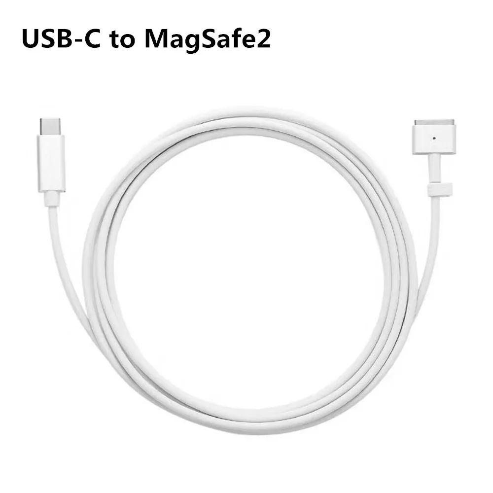 Nylon originale intrecciato da USB-C a MagSaf * 1 adattatore di alimentazione a 2 cavi caricabatterie per Laptop cavo magnetico per Macbook Pro Air 11 13 15 Retina