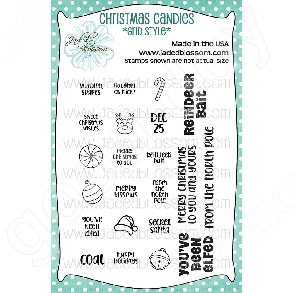 

Christmas Candies Clear Stamps Scrapbook Diary Decoration Embossing Template Diy Greeting Card Handmade Hot Sale New Arrival