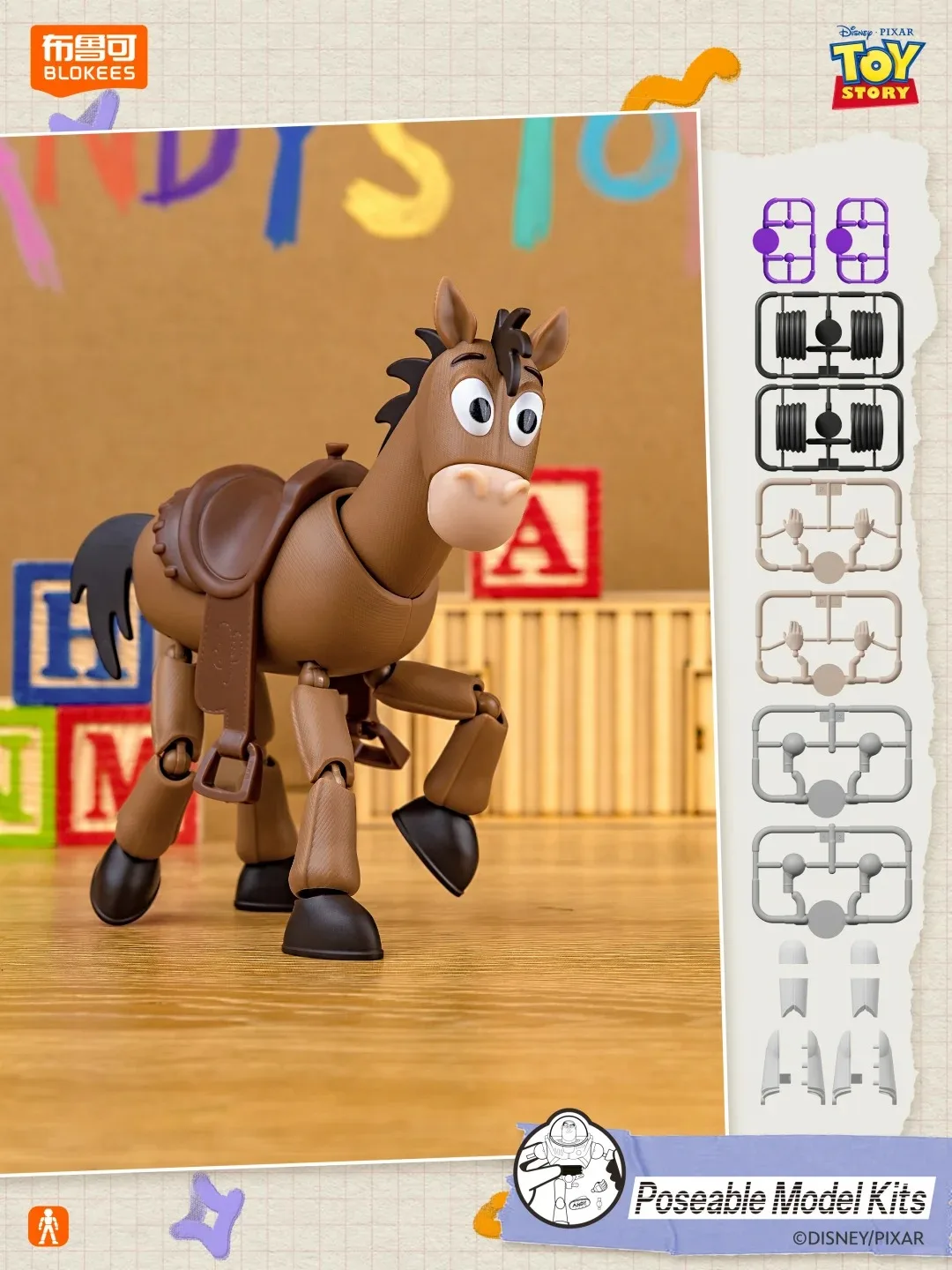 Фото Оригинальные фигурки Blokees Toy Story Elite Edition Vol.1: Вуди и Базз Лайтер, коллекционные настольные украшения, игрушки, подарок для девочек и мальчиков №4