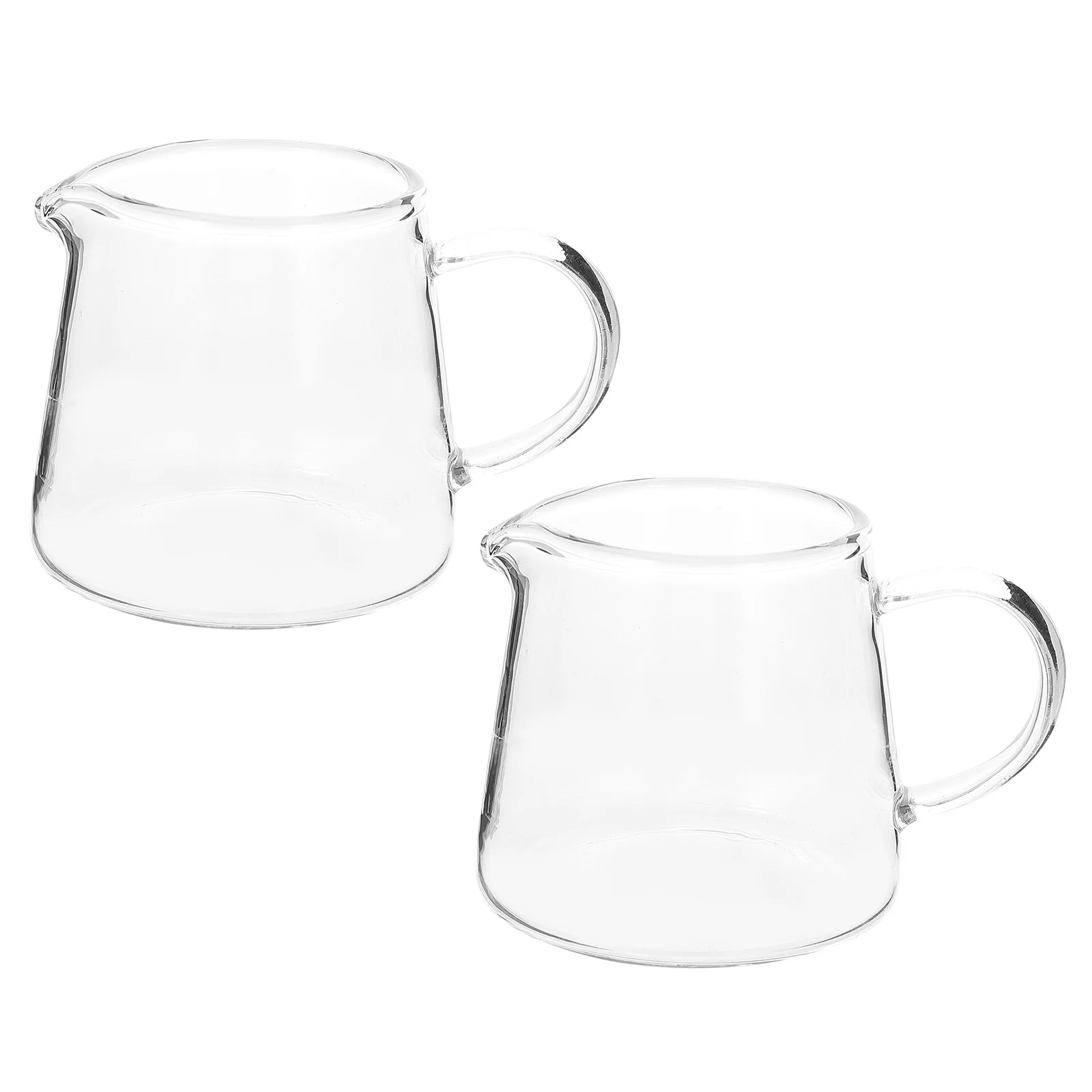 

Milk Pitcher Jug Glass Cup Coffee Sauce Creamer Espresso Measuring Pourer Serving Frothing Cups Steaming Shot Mini Pour Jugs