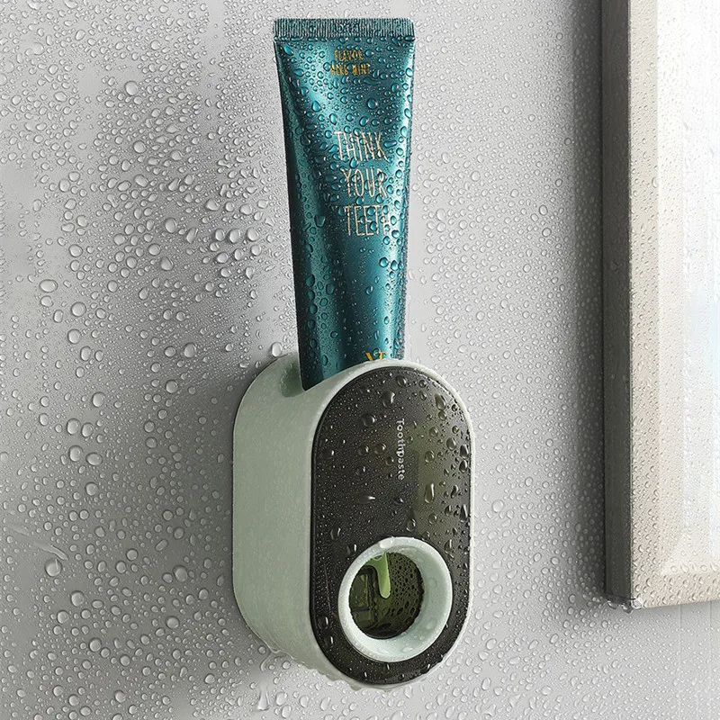 

Bathroom Accessories Set Tooth Brush Holder Automatic Toothpaste Dispenser Holder Toothbrush Wall Mount Rack Bathroom Tools Set