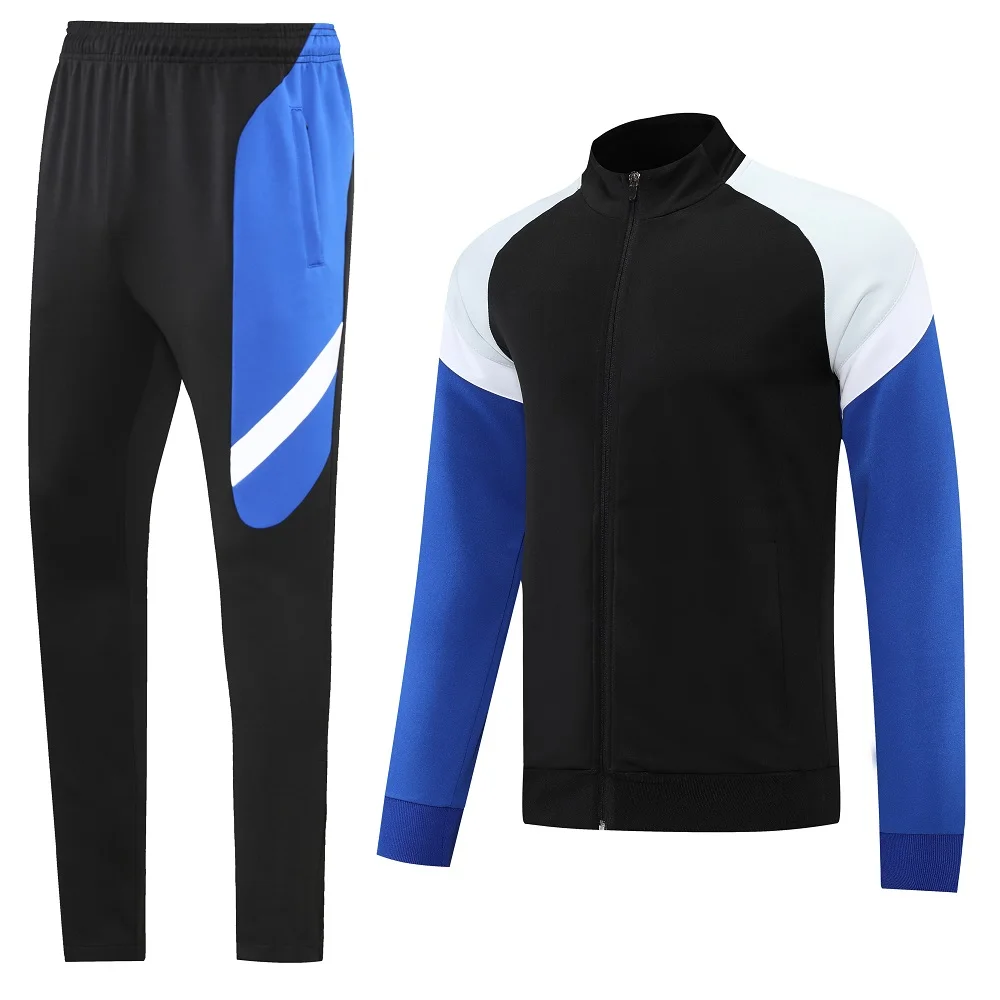 

22-23 Men Outdoor Sports Jacket Thick Breathable Hiking Soccer Training Jersey Running Long Sleeves Football Zipper Coat