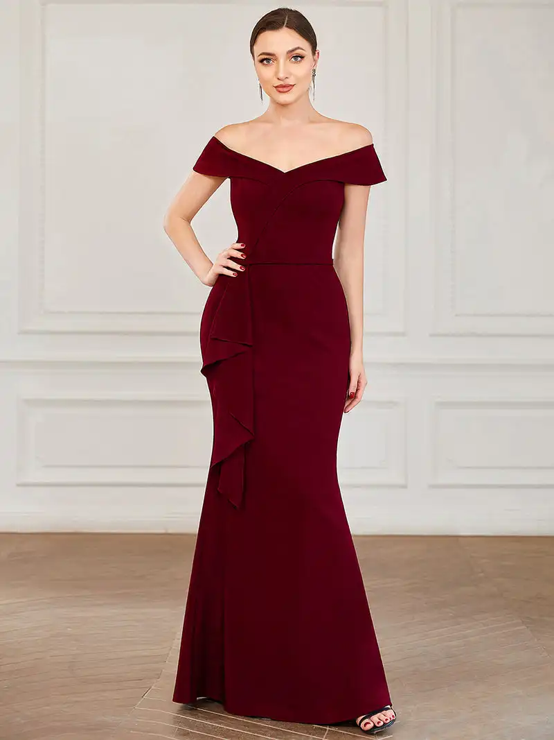 

Luxury Evening Dress Long Off Shoulders A Line Floor Length Strapless Gown 2023 BAZIIINGAAA of Exquisite Prom Party Women Dress