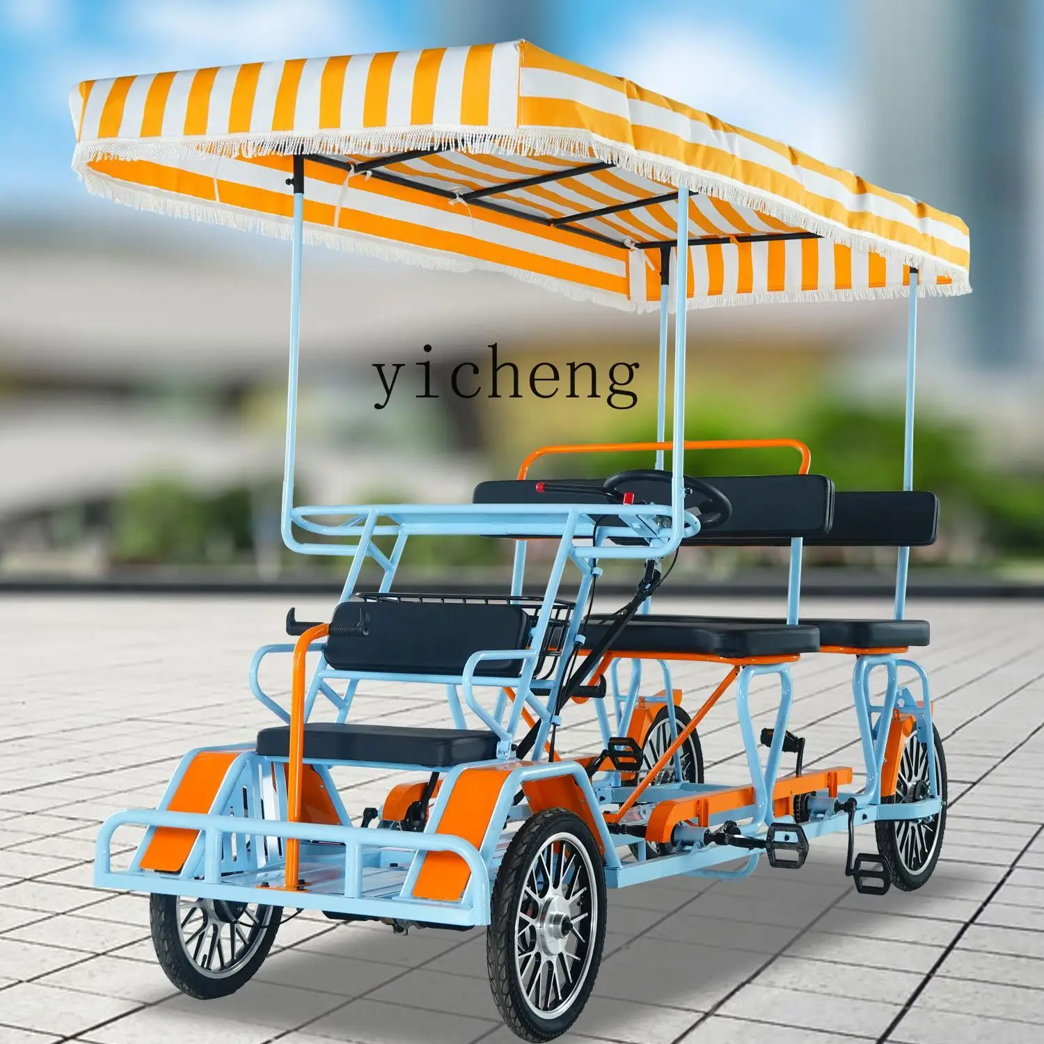 ZC четырехколесная педаль педали велосипед четыре места шесть мест живописный