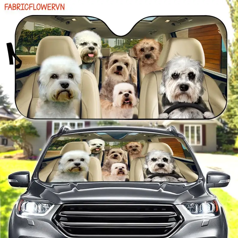 

Dandie Dinmont Car Sunshade, Dandie Dinmont Car Decoration, Cat Windshield, Cat Lovers Gift, Cat Car Sunshade, Gift For Mom, Gif