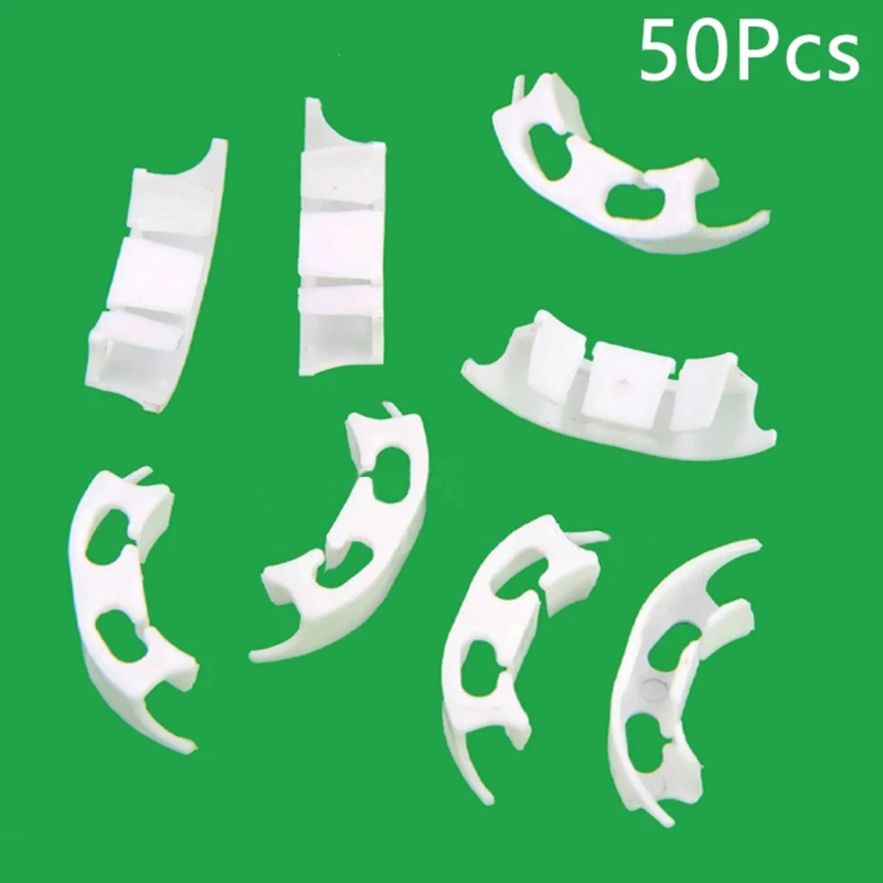 

50pcs/lot Vegetables Tomato Fixing Clips To Prevent Bending Support Clamp Fruit Flower Green Plant Seedling Reinforcement Clips