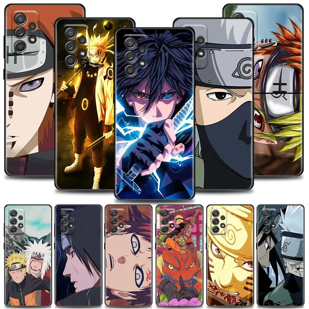 

Naruto Phone Case For Samsung Galaxy A72 A52 A42 A32 A22 A21s A12 A02 A51 A71 A01 Uchiha Sasuke Kakashi Anime Soft Silicone Case