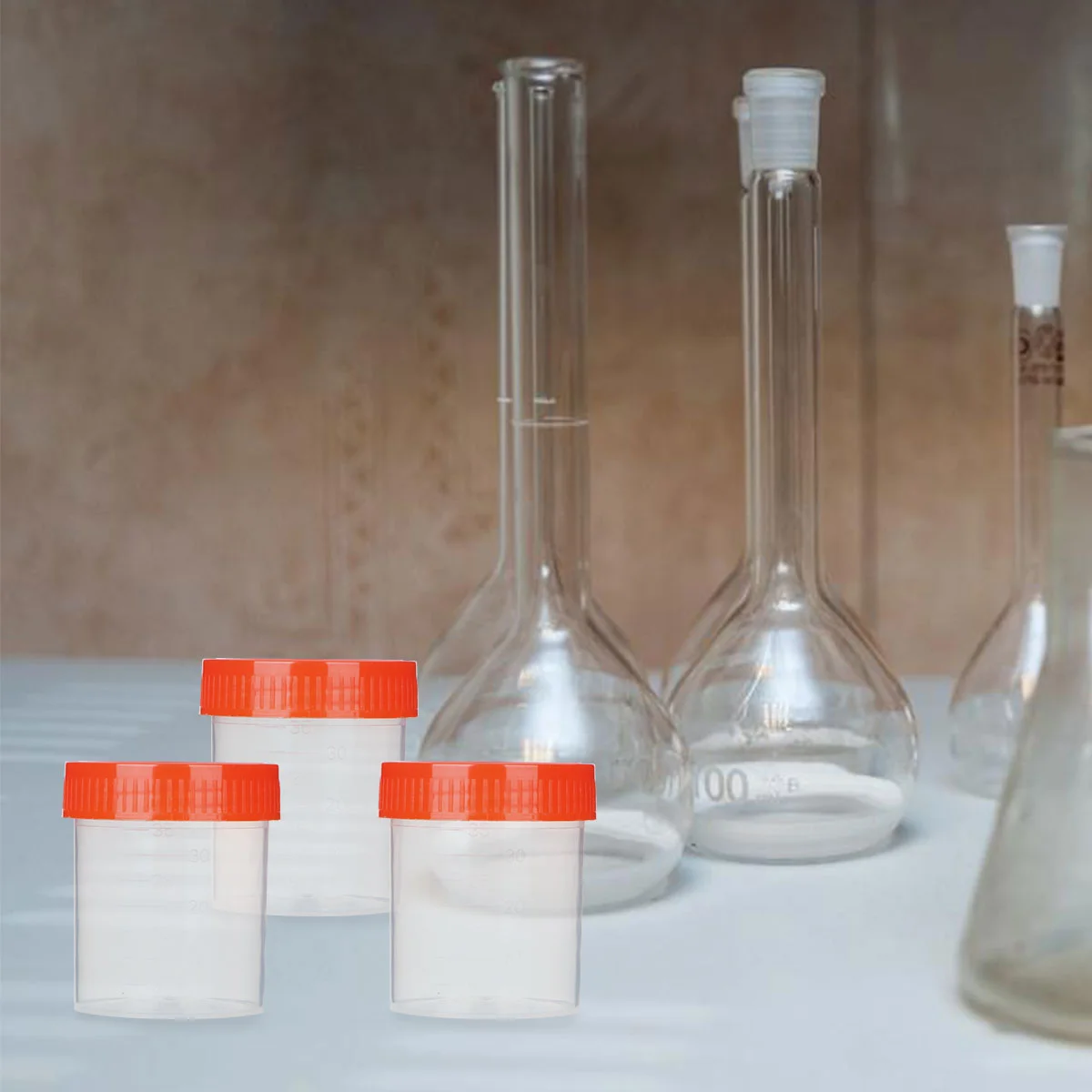 

50 шт./1 чашка, прозрачный контейнер для мочеиспускания