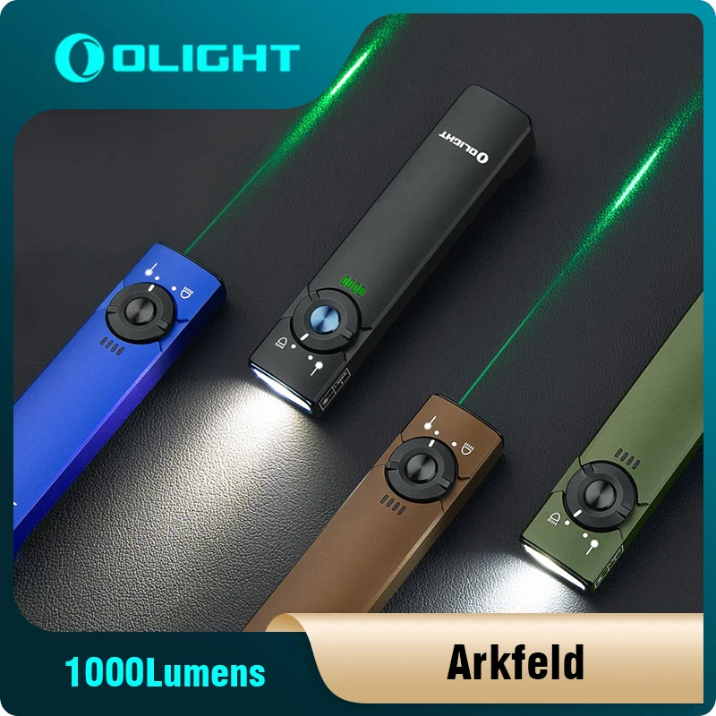 Светодиодный фонарик Olight Arkfeld 1000 люмен многофункциональный EDC магнитная