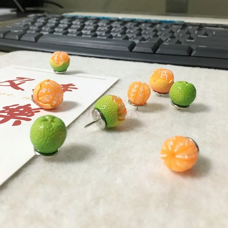 8 шт. оранжевый гвоздь кнопочный штифт фетровая доска акриловый мультяшная