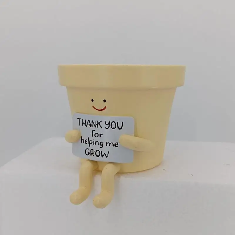 Цветочный горшок с признательностью спасибо за помощь мне вырастить для