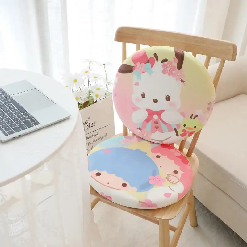 

Anime Sanrios Cartoon Soft Breathable Cushions Cinnamoroll MyMelody Kuromi Pochacco Kawaii Household Sofa Students Seat Cushion