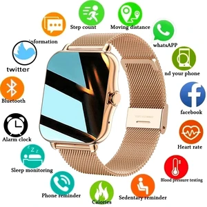 2022 New Smart Watch Women Fashion Bluetooth Call Watch Fitness Tracker Waterproof Sports Ladies Men Smartwatch For Android IOS